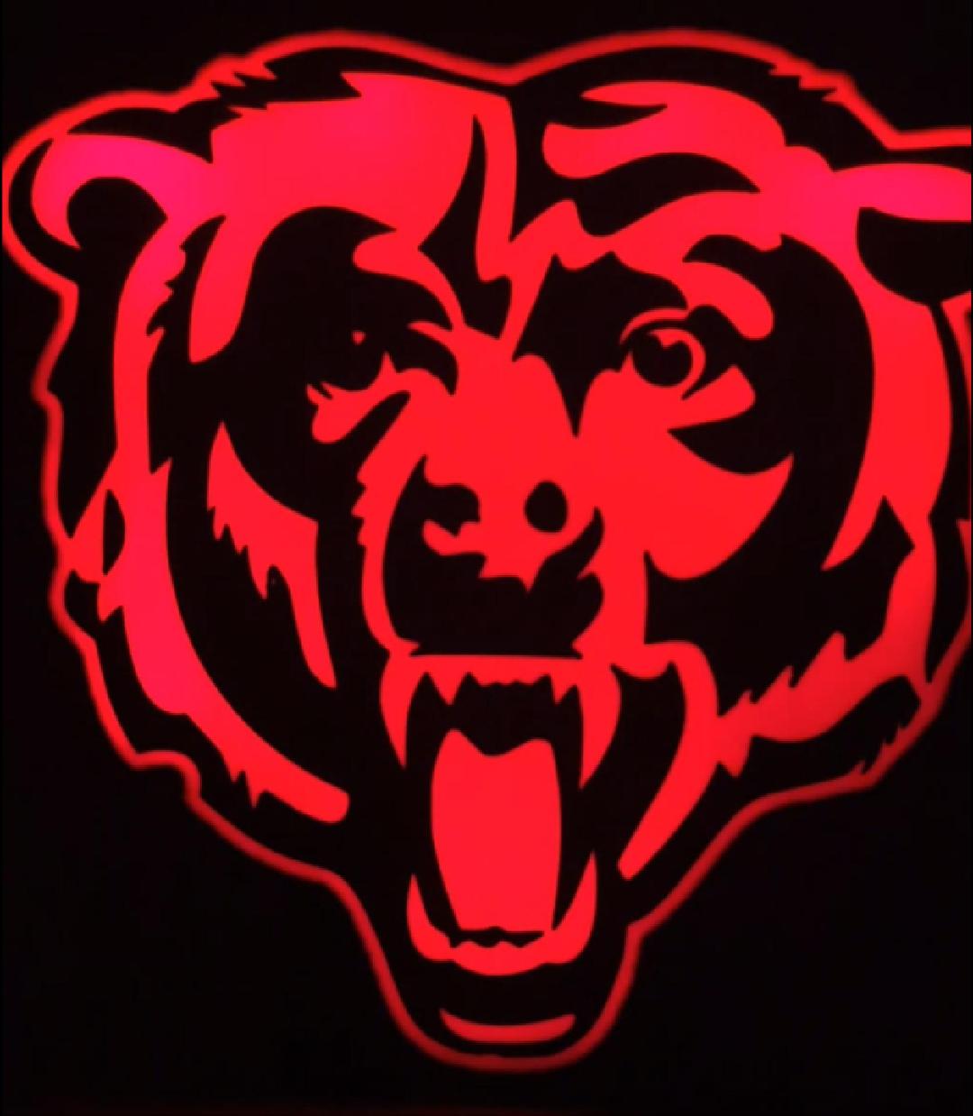 Chicago Bears LED Lightbox – App-Controlled USB Custom Light Sign for Fans