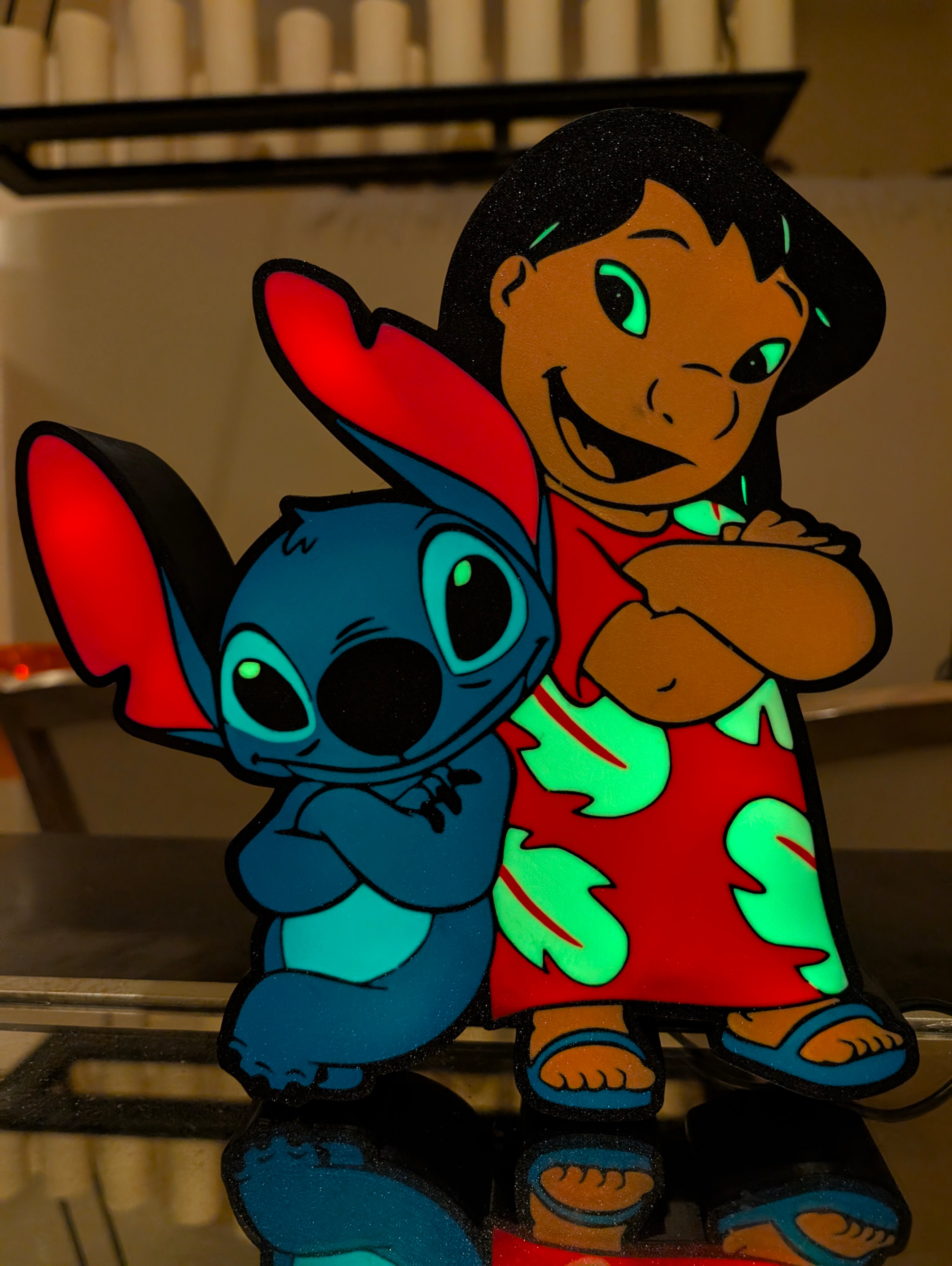 Lilo & Stitch LED Lightbox – Custom App-Controlled USB Decor Sign