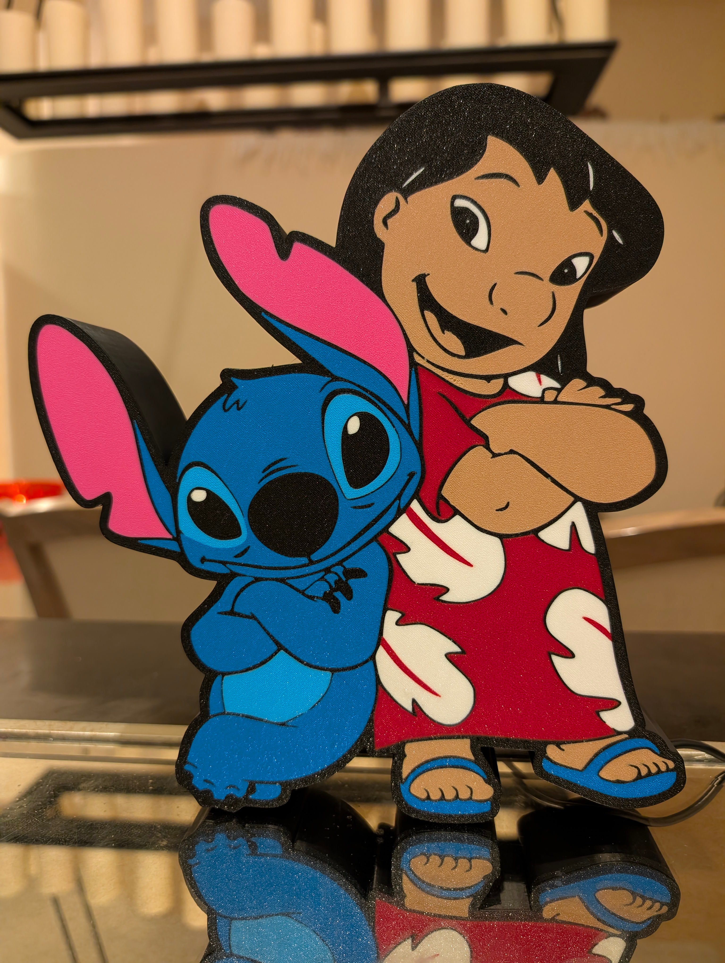 Lilo & Stitch LED Lightbox – Custom App-Controlled USB Decor Sign