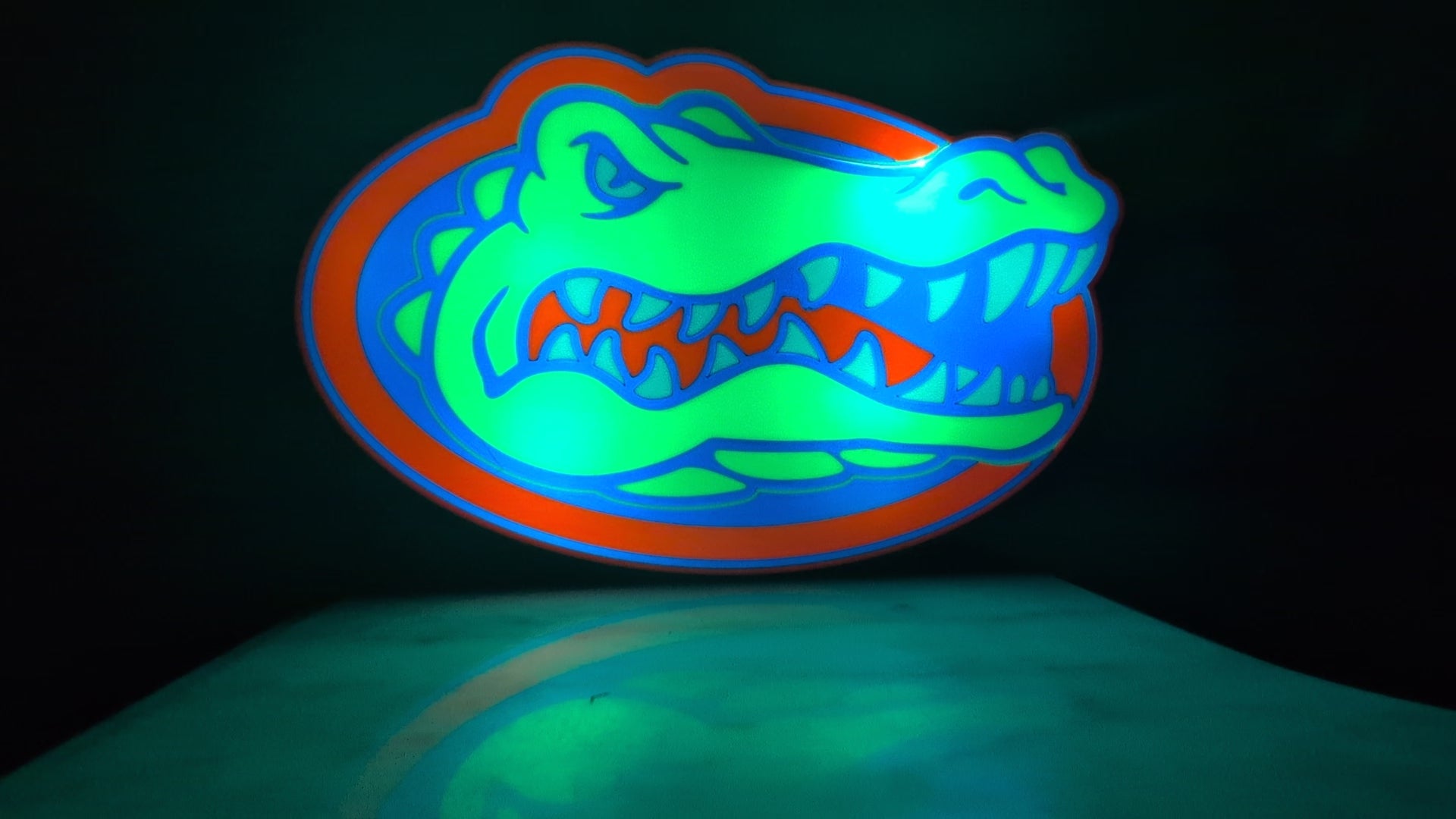 Florida Gators LED Lightbox – Custom App-Controlled USB Team Logo Sign