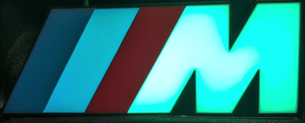 BMW M LED Lightbox – Custom USB App-Controlled Car Logo Sign