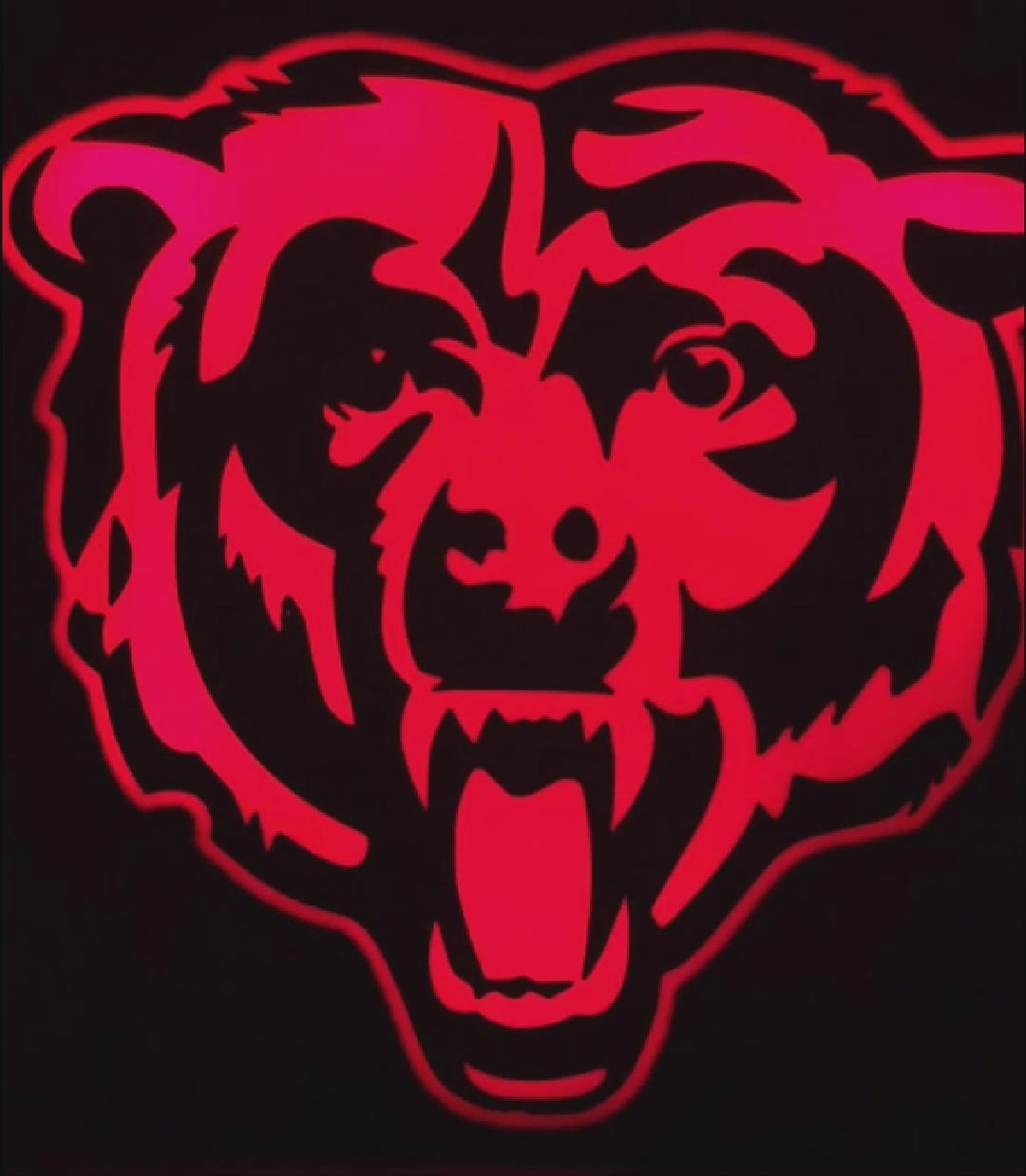 Chicago Bears LED Lightbox – App-Controlled USB Custom Light Sign for Fans