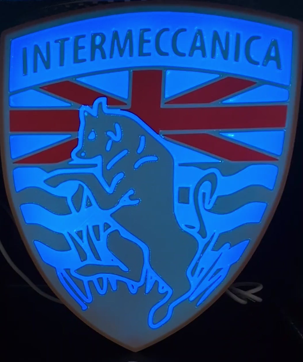 Intermeccanica LED Lightbox – Custom App-Controlled USB Wall & Desk Sign