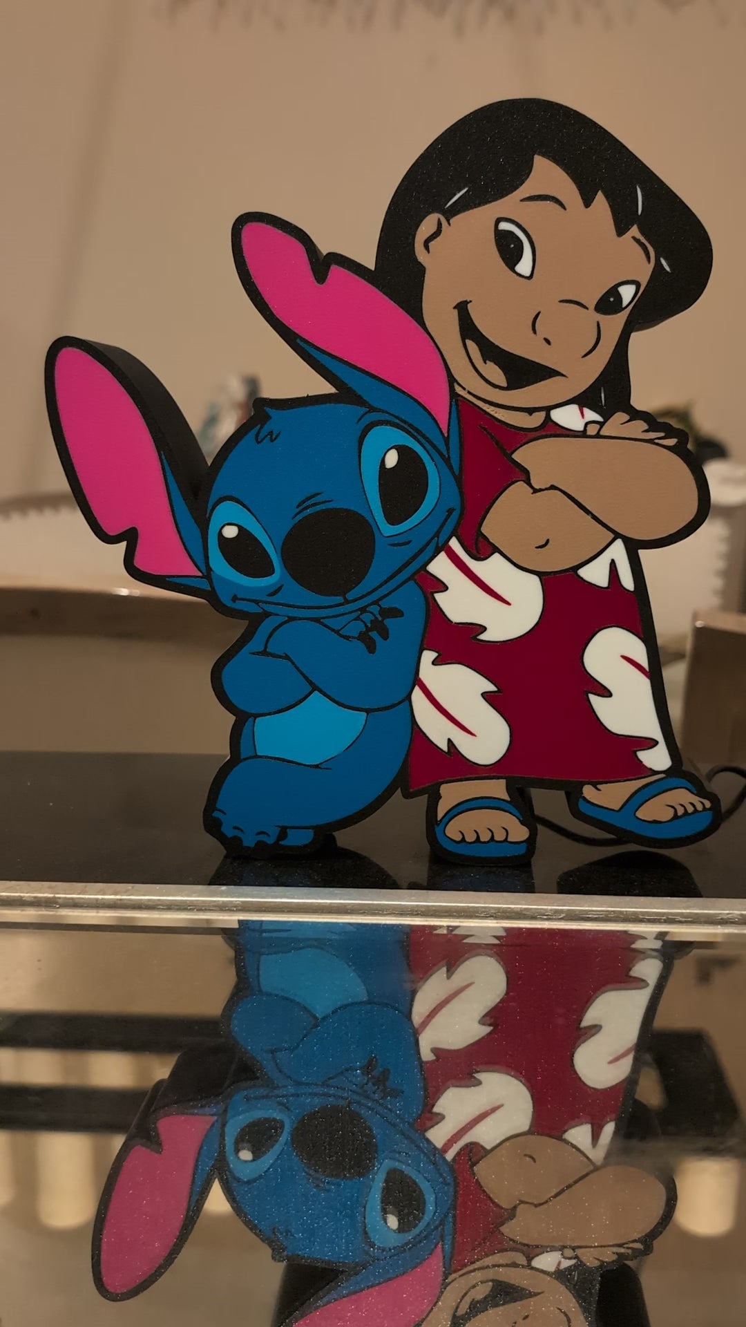 Lilo & Stitch LED Lightbox – Custom App-Controlled USB Decor Sign