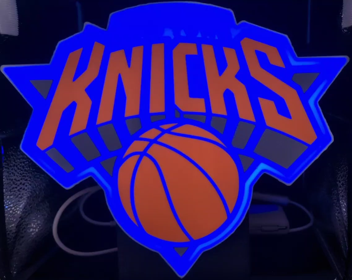 New York Knicks LED Lightbox – Custom App-Controlled USB Basketball Sign
